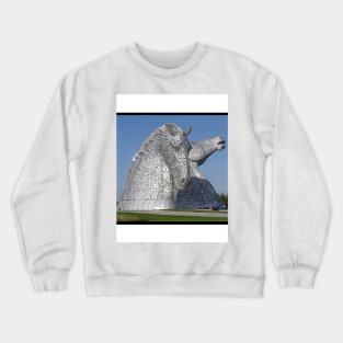 The Kelpies, Helix Park, Falkirk, Scotland Crewneck Sweatshirt